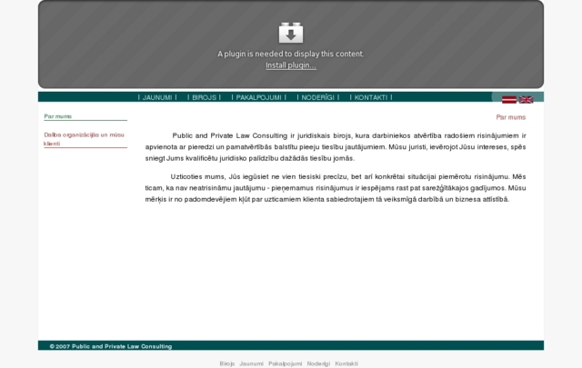 Public and private law consulting, SIA